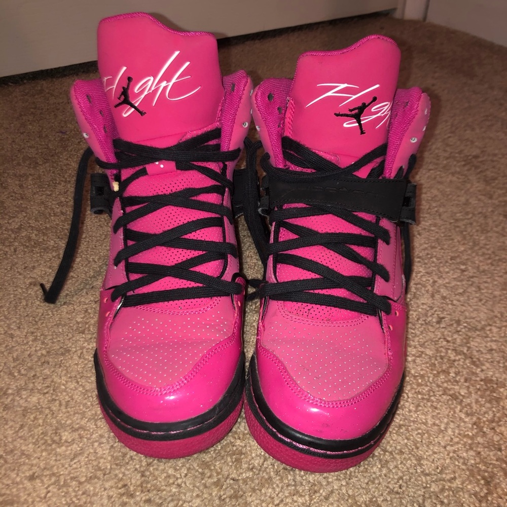 Girls Jordan Flight 45 High hot pink size 7Y